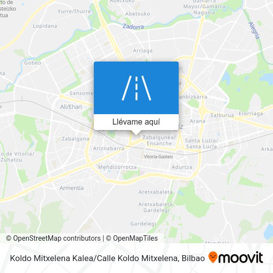 Mapa Koldo Mitxelena Kalea / Calle Koldo Mitxelena