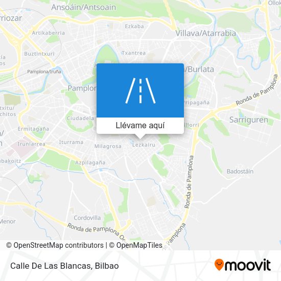 Mapa Calle De Las Blancas
