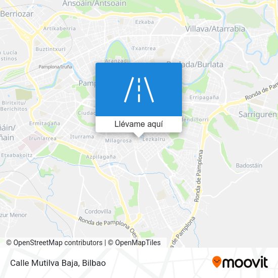 Mapa Calle Mutilva Baja