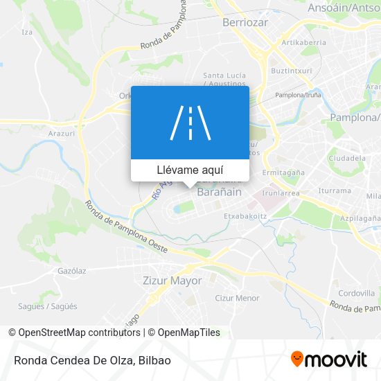 Mapa Ronda Cendea De Olza