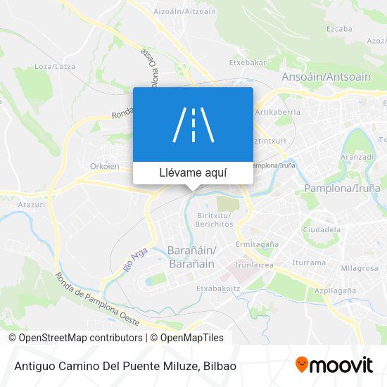 Mapa Antiguo Camino Del Puente Miluze