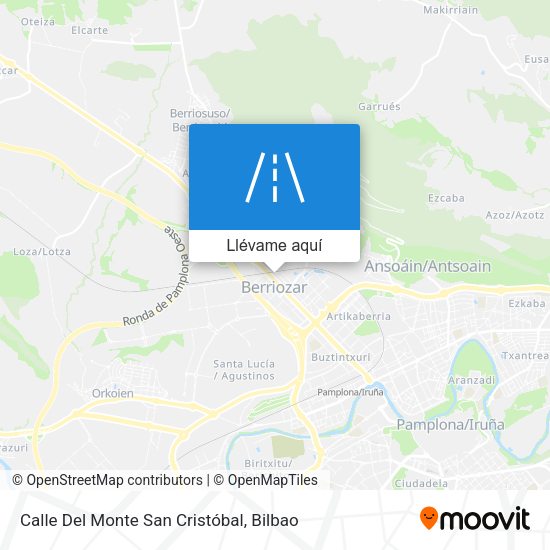 Mapa Calle Del Monte San Cristóbal