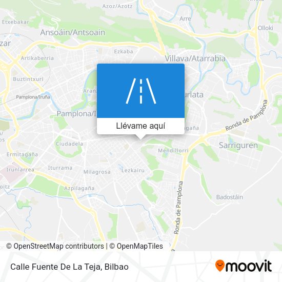 Mapa Calle Fuente De La Teja