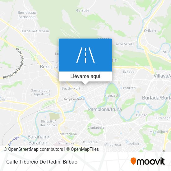 Mapa Calle Tiburcio De Redin