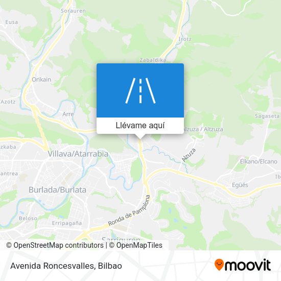 Mapa Avenida Roncesvalles