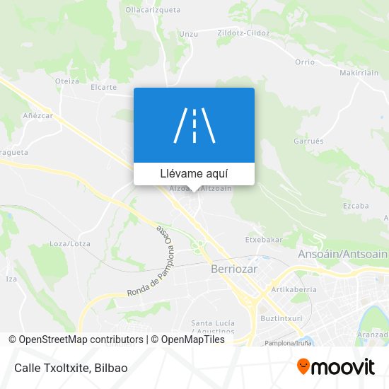 Mapa Calle Txoltxite