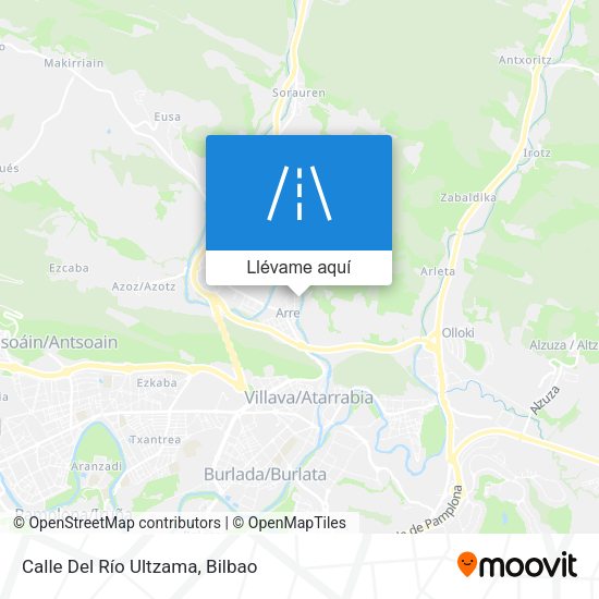 Mapa Calle Del Río Ultzama