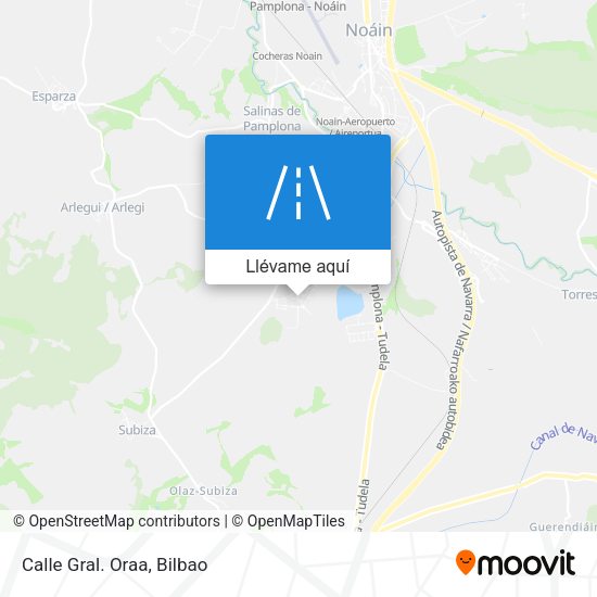 Mapa Calle Gral. Oraa