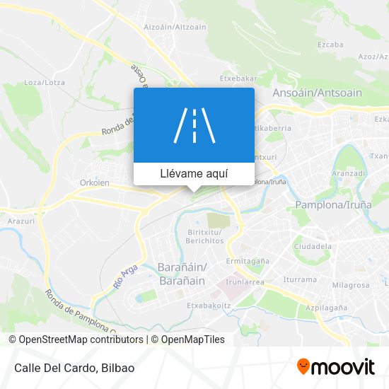 Mapa Calle Del Cardo