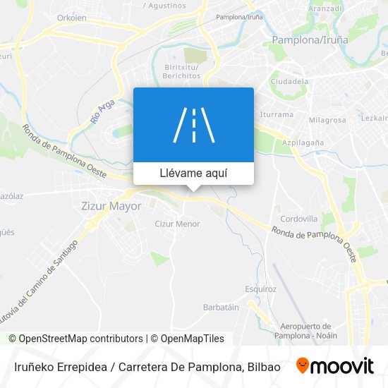 Mapa Iruñeko Errepidea / Carretera De Pamplona