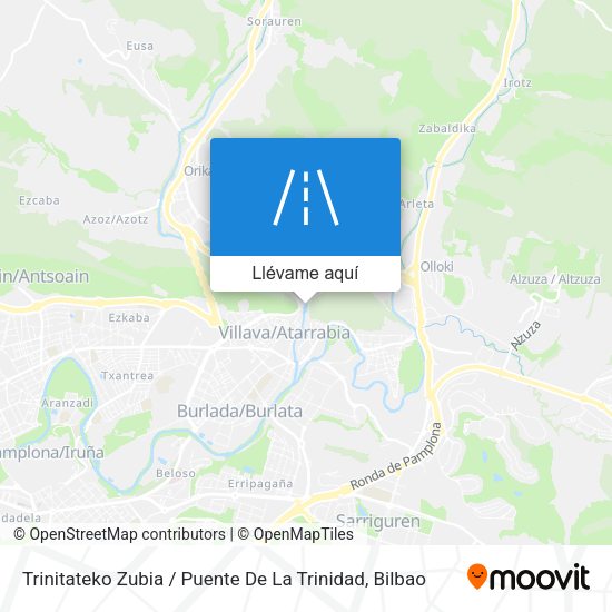 Mapa Trinitateko Zubia / Puente De La Trinidad