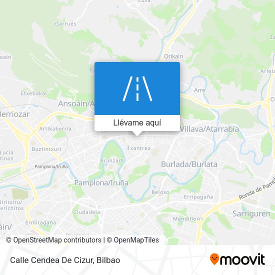 Mapa Calle Cendea De Cizur