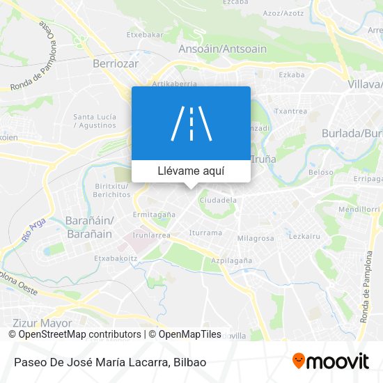 Mapa Paseo De José María Lacarra