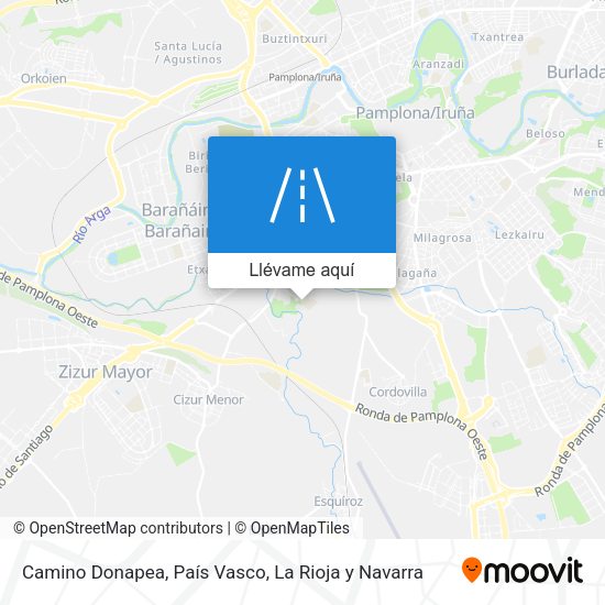 Mapa Camino Donapea