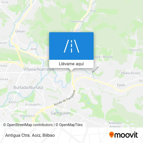Mapa Antigua Ctra. Aoiz