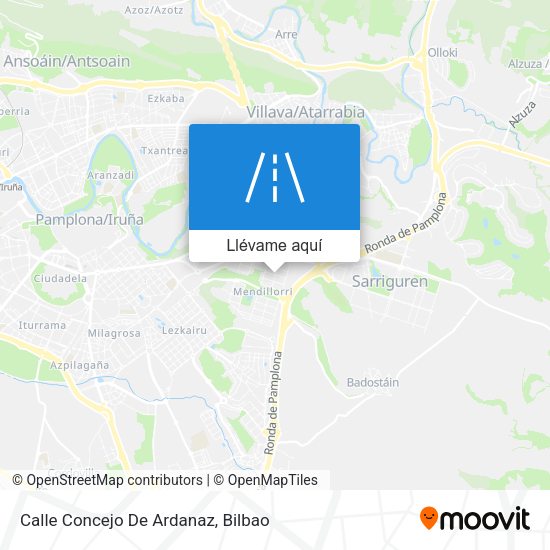 Mapa Calle Concejo De Ardanaz