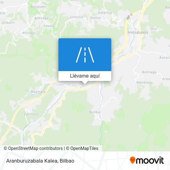 Mapa Aranburuzabala Kalea