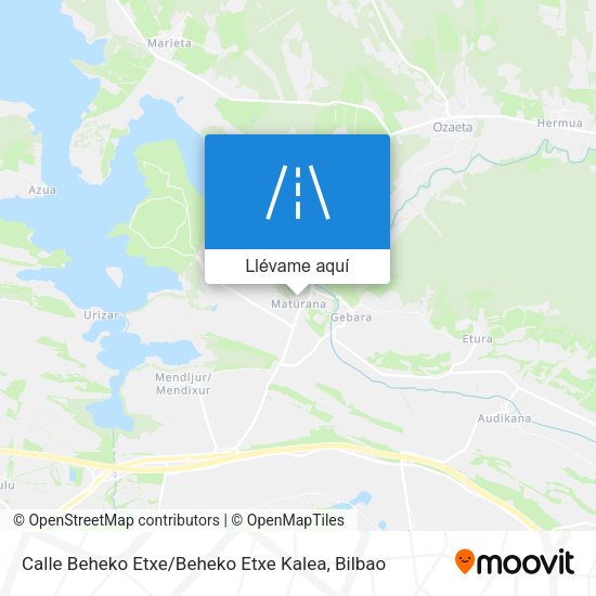 Mapa Calle Beheko Etxe / Beheko Etxe Kalea