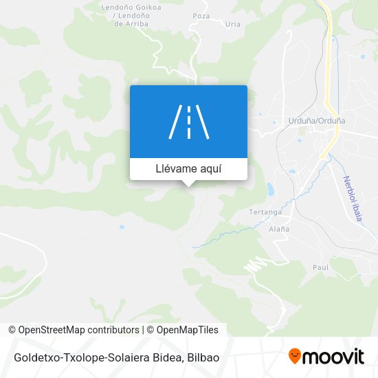 Mapa Goldetxo-Txolope-Solaiera Bidea