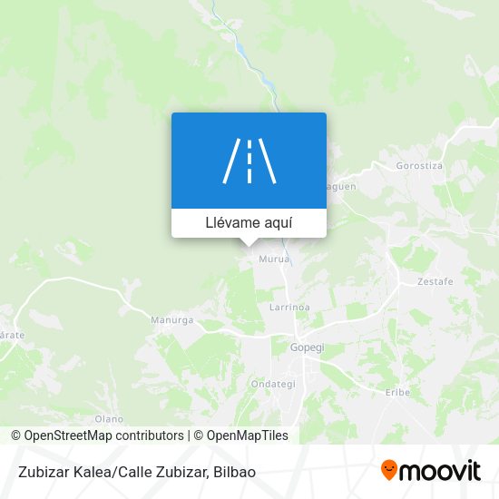 Mapa Zubizar Kalea/Calle Zubizar