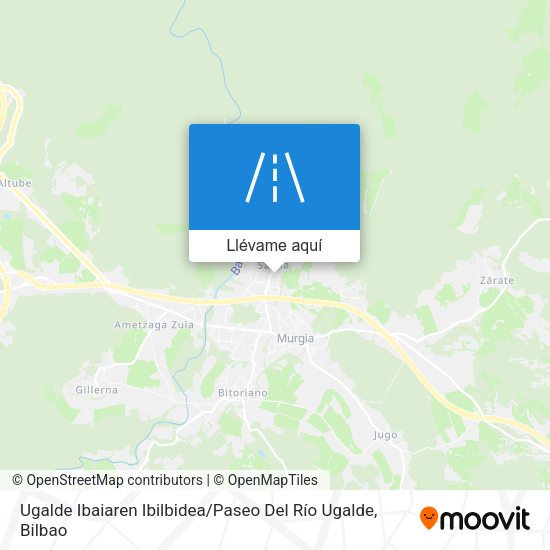 Mapa Ugalde Ibaiaren Ibilbidea / Paseo Del Río Ugalde