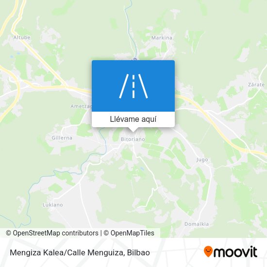 Mapa Mengiza Kalea/Calle Menguiza