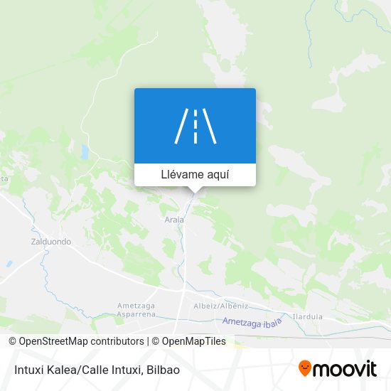 Mapa Intuxi Kalea/Calle Intuxi
