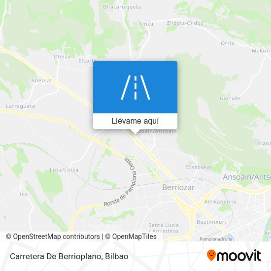 Mapa Carretera De Berrioplano