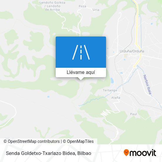 Mapa Senda Goldetxo-Txarlazo Bidea