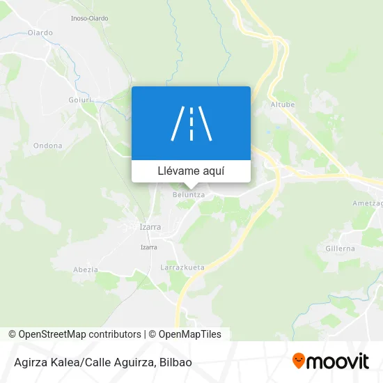 Mapa Agirza Kalea/Calle Aguirza