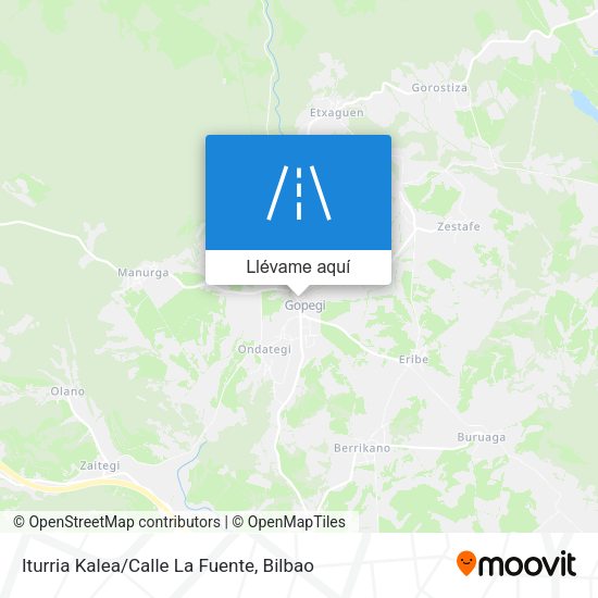 Mapa Iturria Kalea/Calle La Fuente