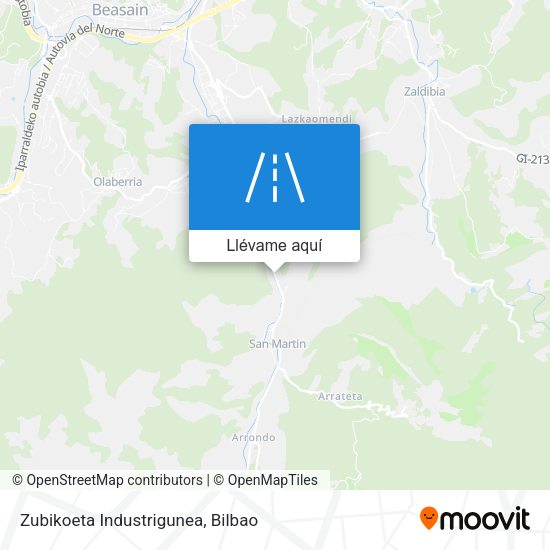 Mapa Zubikoeta Industrigunea
