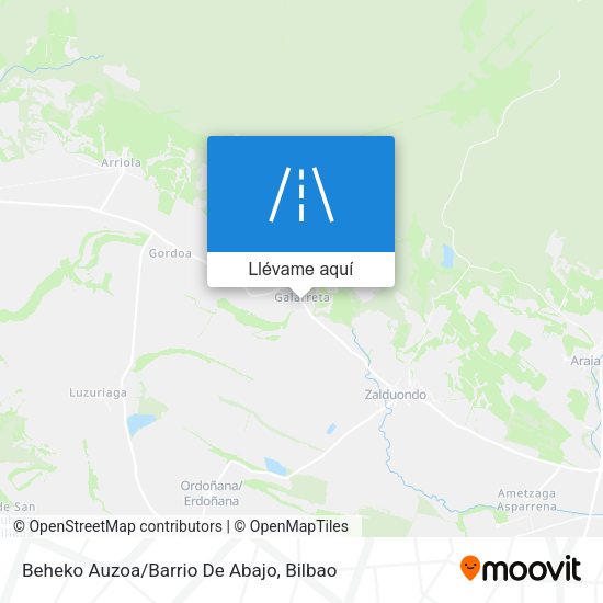 Mapa Beheko Auzoa/Barrio De Abajo