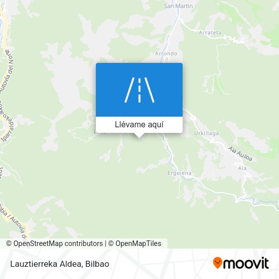 Mapa Lauztierreka Aldea
