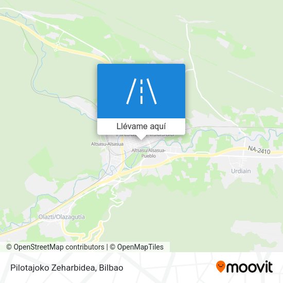 Mapa Pilotajoko Zeharbidea