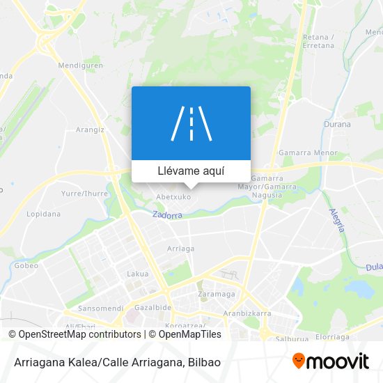 Mapa Arriagana Kalea / Calle Arriagana