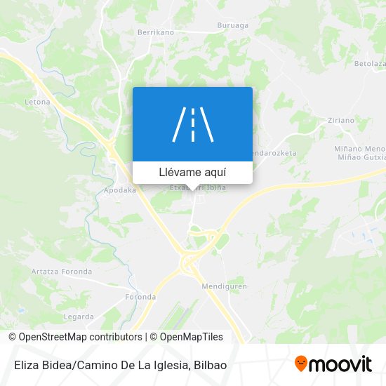 Mapa Eliza Bidea / Camino De La Iglesia