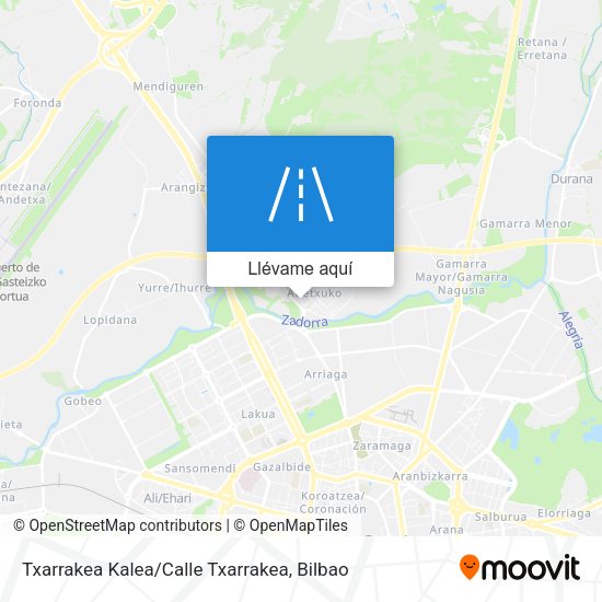 Mapa Txarrakea Kalea / Calle Txarrakea