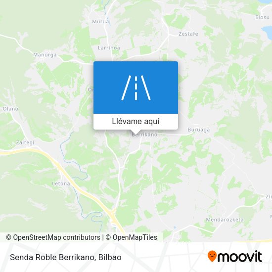 Mapa Senda Roble Berrikano