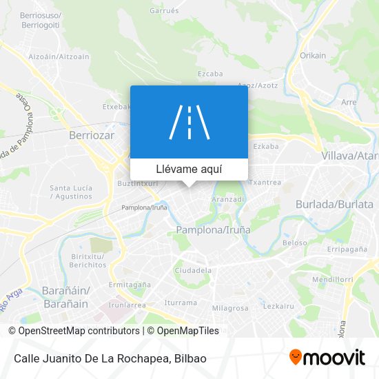 Mapa Calle Juanito De La Rochapea