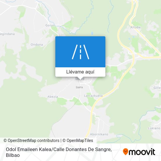 Mapa Odol Emaileen Kalea / Calle Donantes De Sangre
