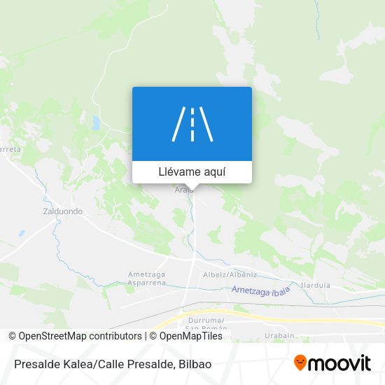 Mapa Presalde Kalea/Calle Presalde