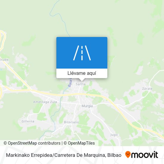 Mapa Markinako Errepidea / Carretera De Marquina