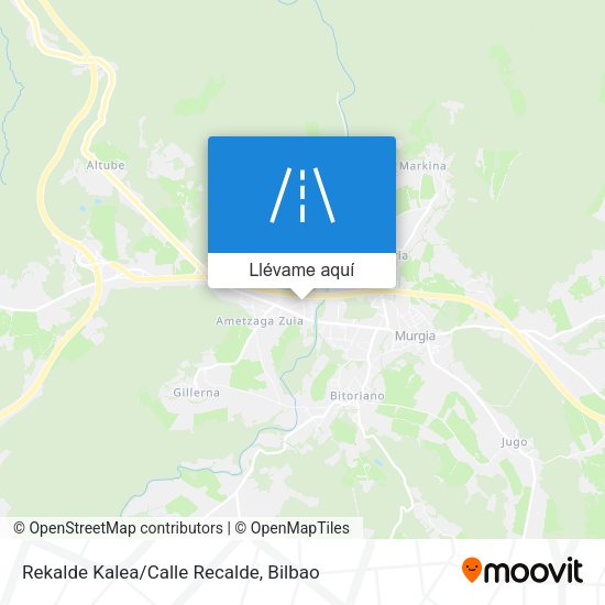 Mapa Rekalde Kalea/Calle Recalde