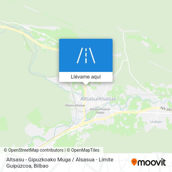Mapa Altsasu - Gipuzkoako Muga / Alsasua - Límite Guipúzcoa