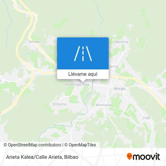 Mapa Arieta Kalea/Calle Arieta