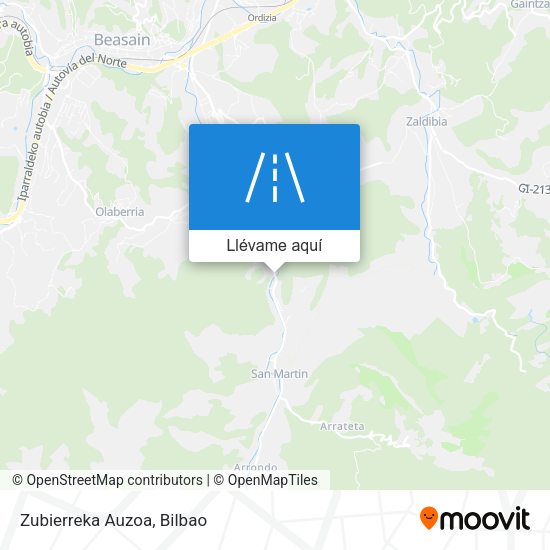 Mapa Zubierreka Auzoa