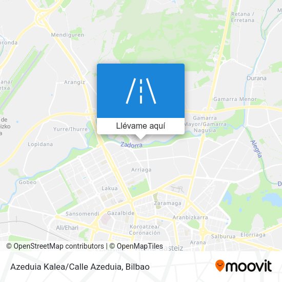 Mapa Azeduia Kalea/Calle Azeduia