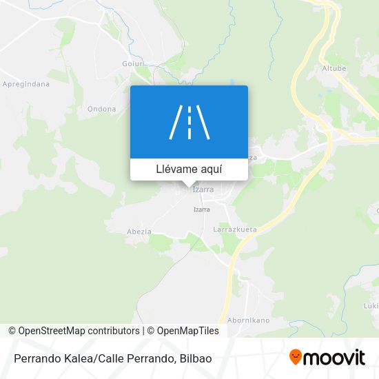 Mapa Perrando Kalea/Calle Perrando