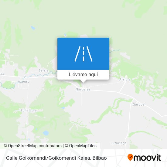 Mapa Calle Goikomendi / Goikomendi Kalea